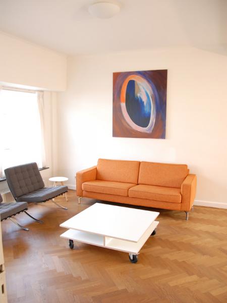 Interieur woonkamer Na