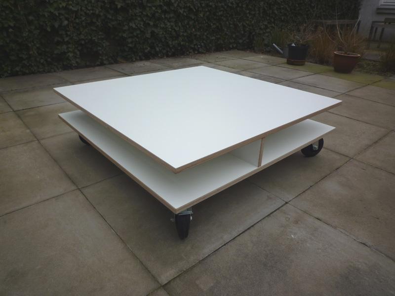 Salontafel Float serie1 Wit HPL