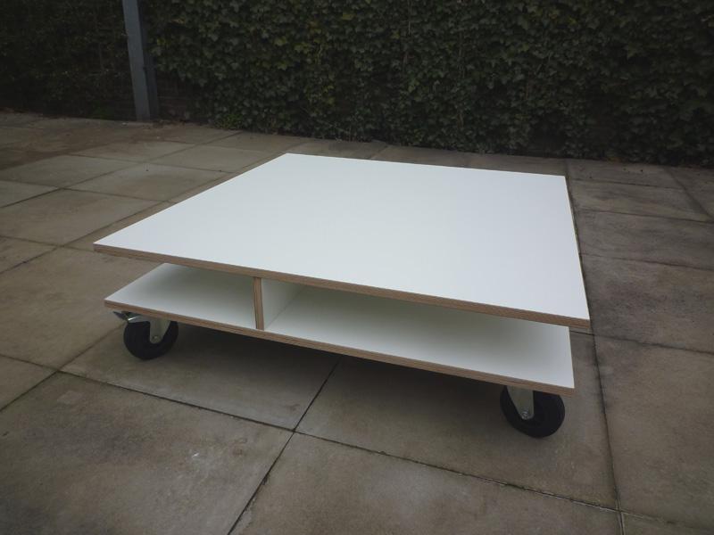 Salontafel Float serie1 Wit HPL
