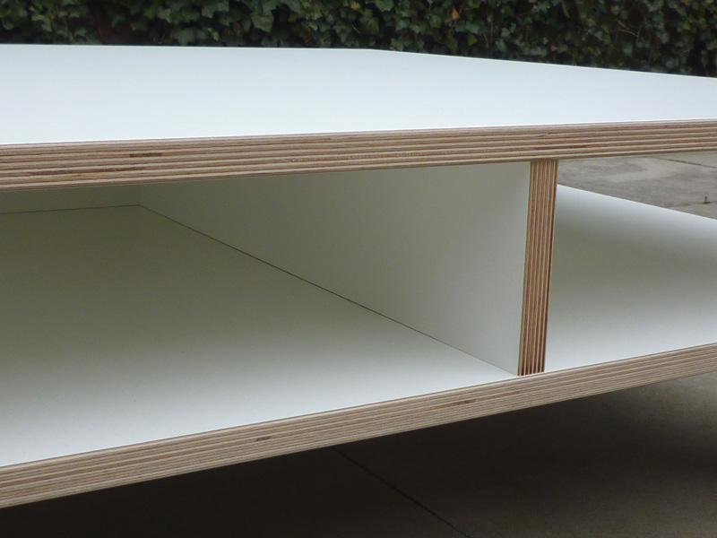 Salontafel Float serie1 Wit HPL